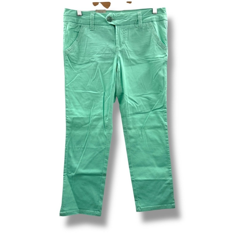 BKE Payton Women's Size 27 Mint Green Straight Leg Pants Cropped NWT